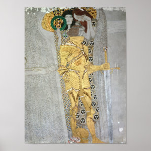 The Knight detail of the Beethoven Frieze Poster