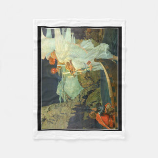 The Knight of the Holy Grail by Frederick J. Waugh Fleece Blanket