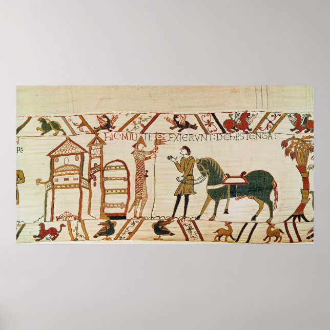 The knights leave Hastings Poster (Front)