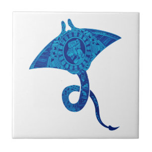 The known oceans ceramic tile