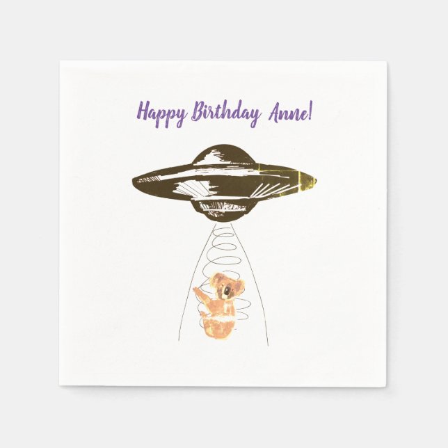 The Koala Abduction Napkin (Front)