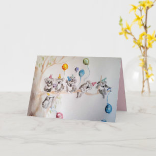 The Koala's Birthday Party Watercolour Childs Card