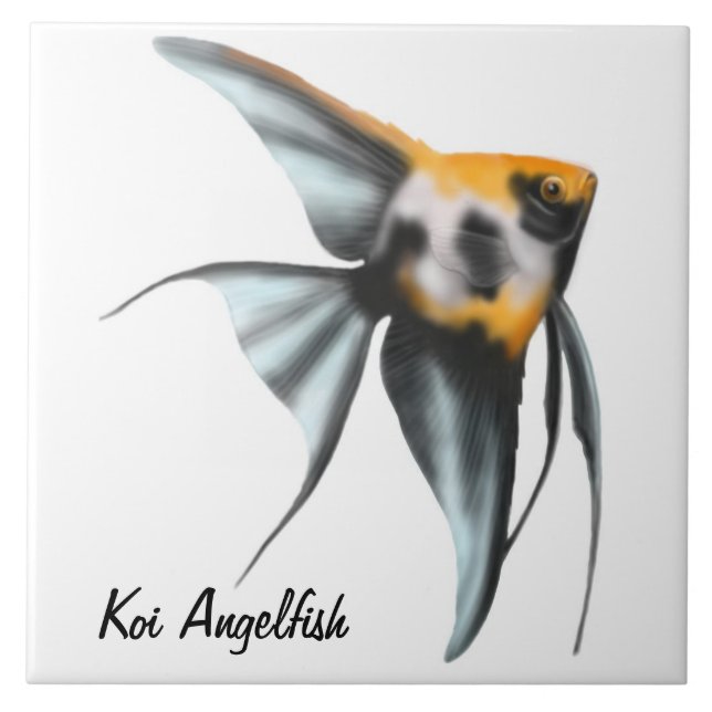 The Koi Angelfish Tile (Front)