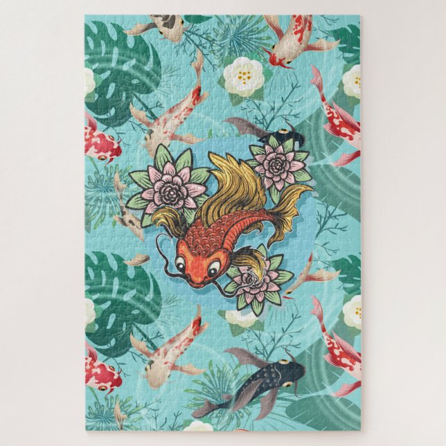The Koi Pond Jigsaw Puzzle (Vertical)