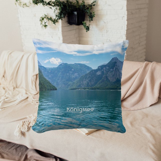 The Königssee in Bavaria, Berchtesgaden   Cushion (Creator Uploaded)