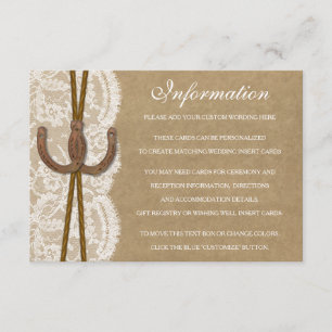 The Kraft, Lace & Horseshoe Collection Detail Card
