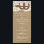 The Kraft, Lace & Horseshoe Collection Programs<br><div class="desc">The rustic Kraft, lace and horseshoe collection is a stunning design featuring a lovely rustic Kraft paper effect background with a romantic vintage white lace effect trim finished with two lucky intertwined horseshoes and twine. These programs can be personalised for your special occasion and would make the perfect template for...</div>