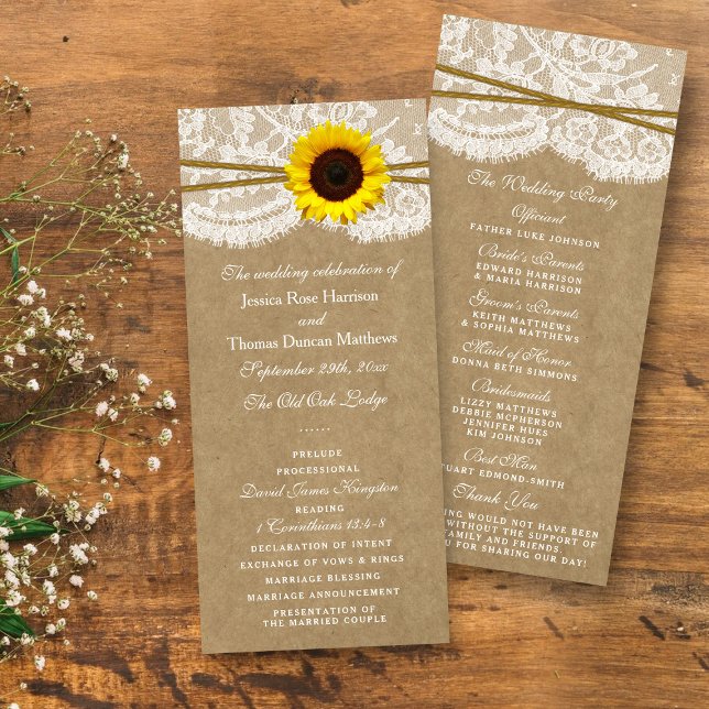 The Kraft, Lace & Sunflower Collection Programs (Creator Uploaded)