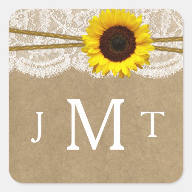 The Kraft, Lace & Sunflower Collection Seals (Front)