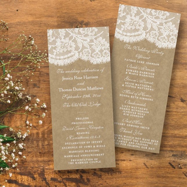 The Kraft & Lace Wedding Collection Programs (Creator Uploaded)