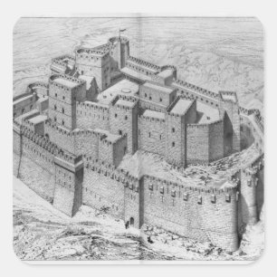 The Krak des Chevaliers, reconstruction Square Sticker