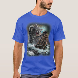 , The Kraken is Legendary Sea Monster of Giant Cat T-Shirt