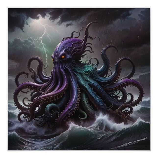 The Kraken Monster Poster (Front)