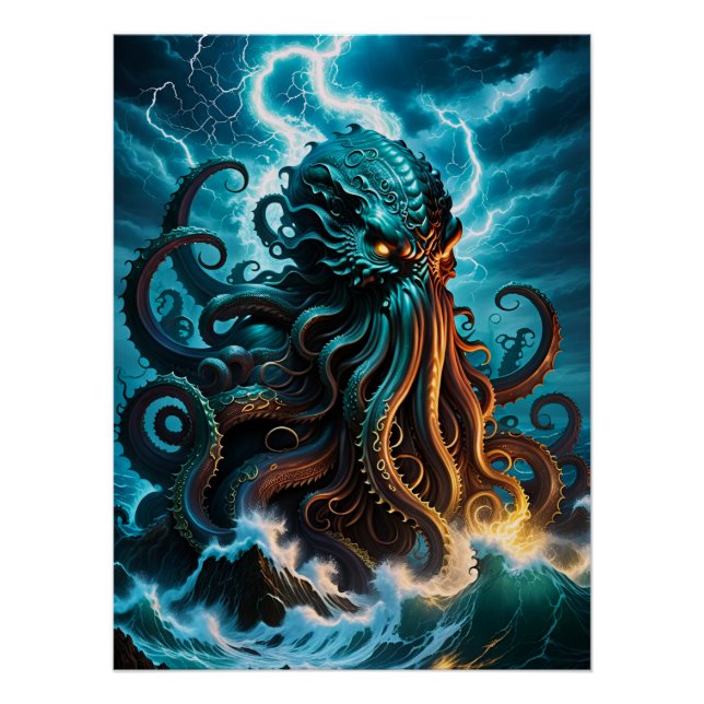 The Kraken Monster Poster (Front)