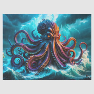 The Kraken Octopus Monster Decoupage  Tissue Paper