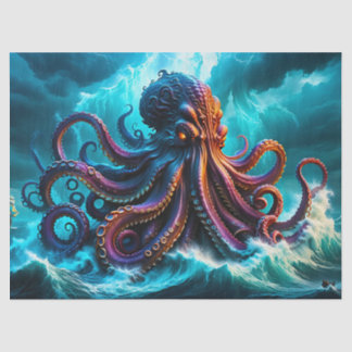 The Kraken Octopus Monster Decoupage  Tissue Paper