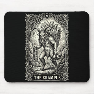 The Krampus Tarot Card Goth Witchy Black Pajamas C Mouse Pad