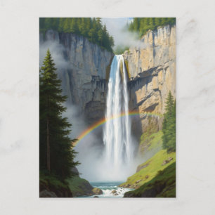 The Krimml Falls Austria Tallest Waterfall Postcard