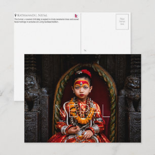 The Kumari, Kathmandu, Nepal Travel Postcard