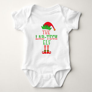 The Lab Tech Elf Christmas Family Matching Pajama Baby Bodysuit