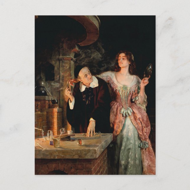 The Laboratory | John Collier Postcard (Front)