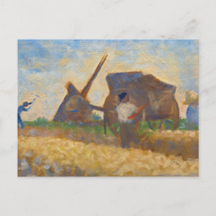 The Laborers by Georges Seurat Postcard