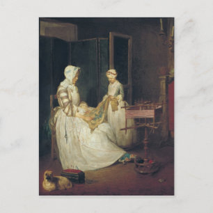 The Laborious Mother, c.1740 Postcard