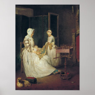 The Laborious Mother, c.1740 Poster