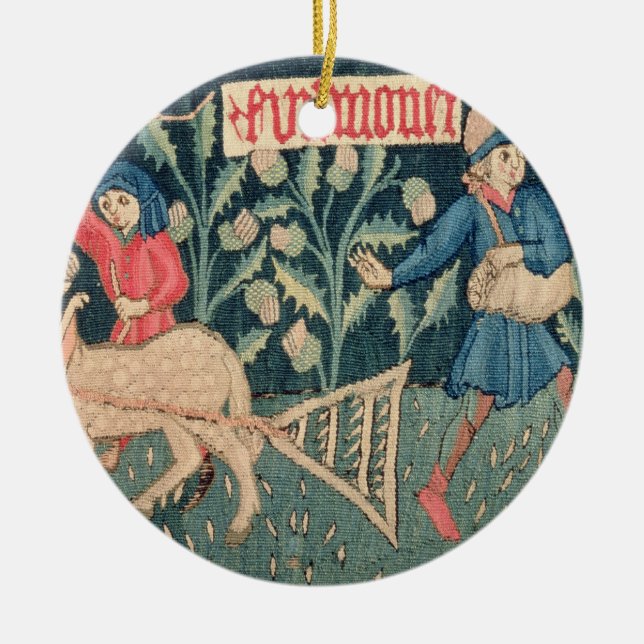 The Labours of the Months, Alsace (tapestry)		Vict Ceramic Ornament (Front)