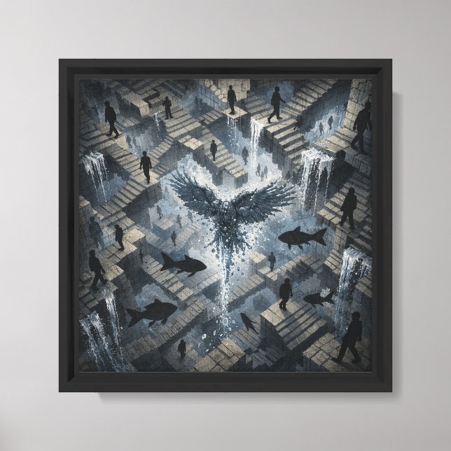 The Labyrinth of Lost Paths Canvas Print (Front)