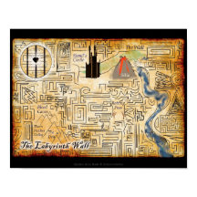 The Labyrinth Wall 14x11 Map Print