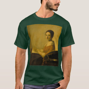 The Lacemaker by Johannes Vermeer T-Shirt