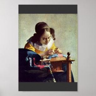 The Lacemaker, Français La Dentelière,  By Verme Poster