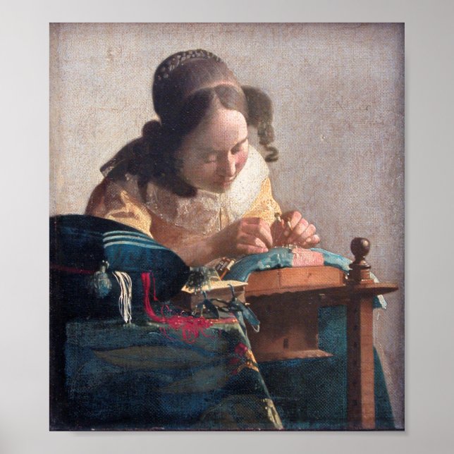 The Lacemaker, Johannes Vermeer, 1669-1670 Poster (Front)
