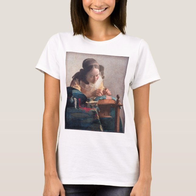 The Lacemaker, Johannes Vermeer, 1669-1670 T-Shirt (Front)