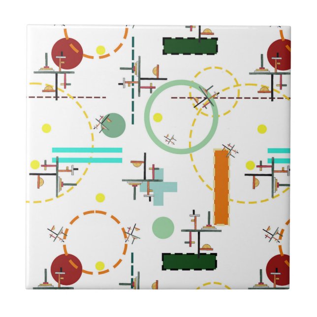 The Ladder Ceramic Tile (Front)