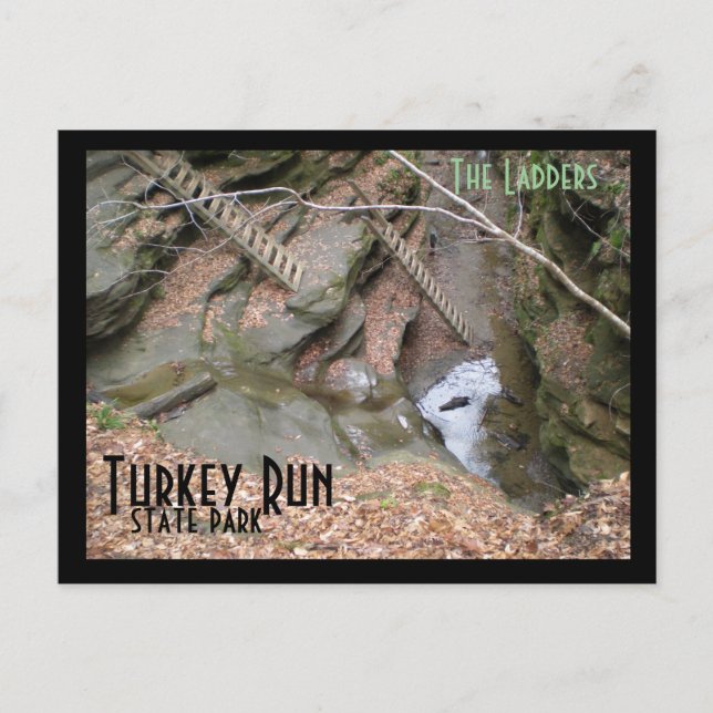 The Ladders, Turkey Run State Park Postcard (Front)