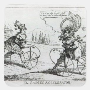 The Ladies Accelerator, 1819 Square Sticker