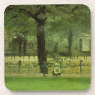 The Ladie's Mile, Kensington Gardens (oil on panel Coaster