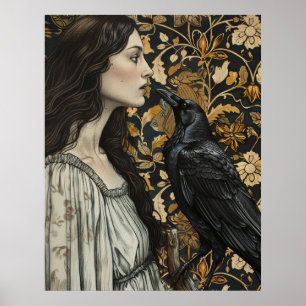 The lady and the raven poster