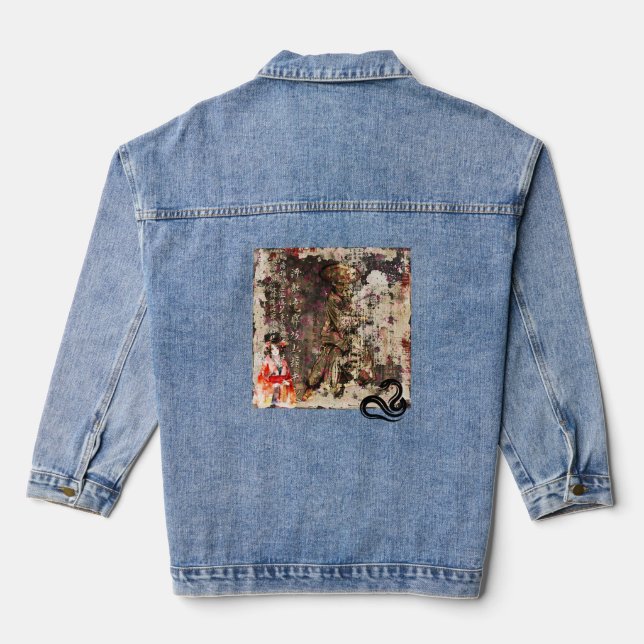 The Lady And The Samurai 203 Denim Jacket (Back)