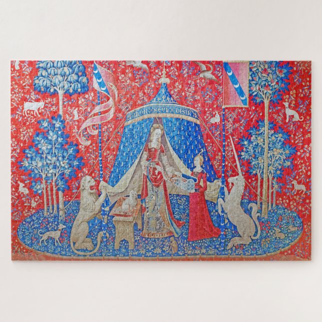The Lady and the Unicorn / A Mon Seul Desir Jigsaw Puzzle (Horizontal)