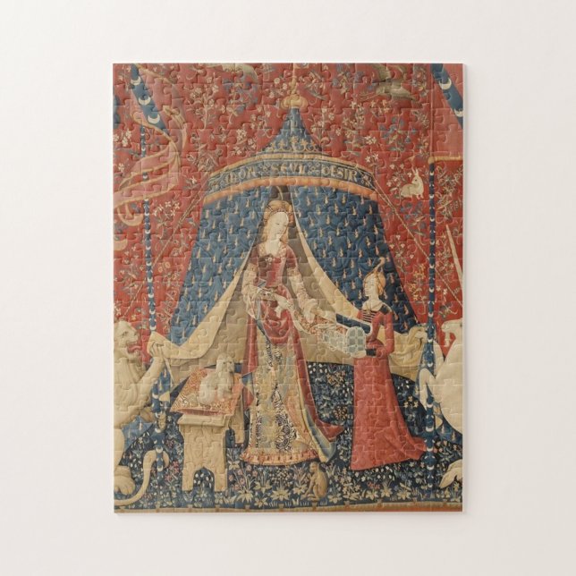 The Lady And The Unicorn Jigsaw Puzzle (Vertical)