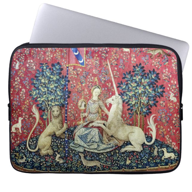 The Lady and the Unicorn, Sight Laptop Sleeve (Front)