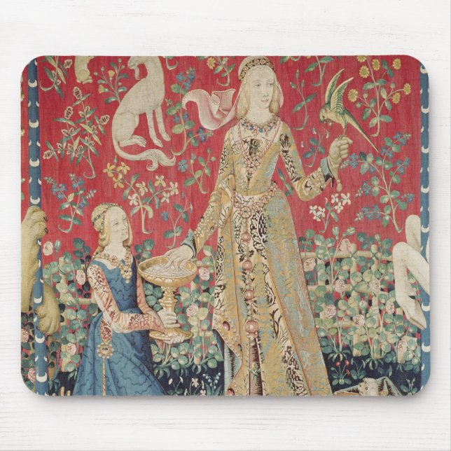 The Lady and the Unicorn: 'Taste' Mouse Pad (Front)