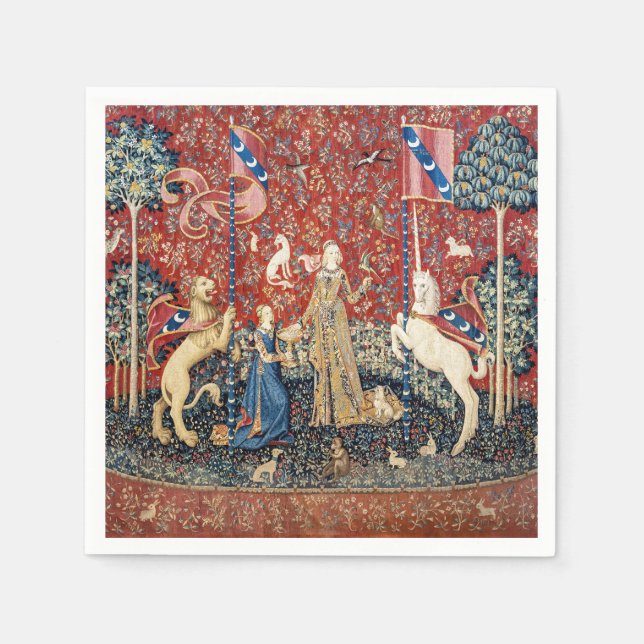The Lady and the Unicorn, Taste Napkin (Front)