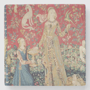 The Lady and the Unicorn: 'Taste' Stone Coaster