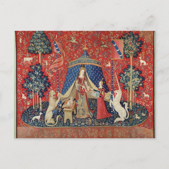 The Lady and the Unicorn: 'To my only desire' Postcard (Front)