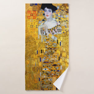 The Lady in Gold, Gustav Klimt Bath Towel