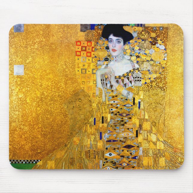 The Lady in Gold, Gustav Klimt Mouse Pad (Front)